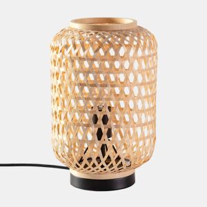 Candeeiro de mesa em bambu Yuna, diâmetro 22,5 cm