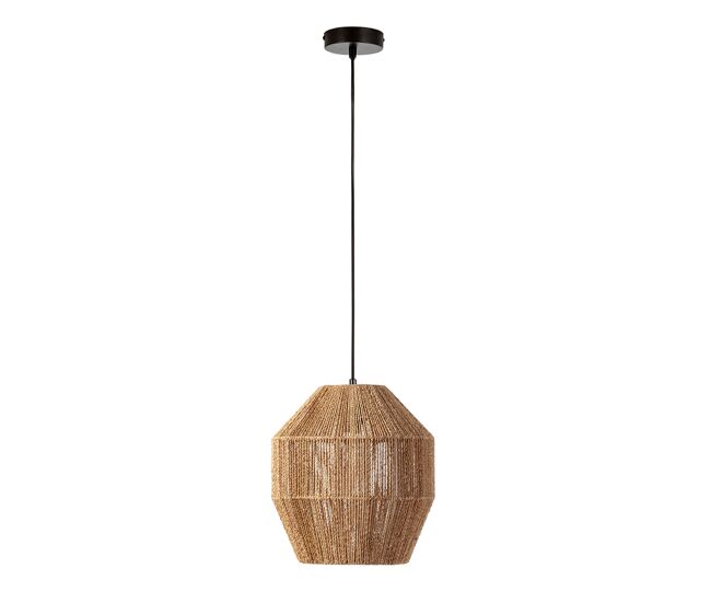 Lámpara de techo ishi de cuerda trenzada, diámetro 30 cm