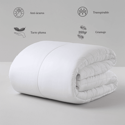Colcha Nórdica Cheio 350 Gr Cama 150160 cm Branco