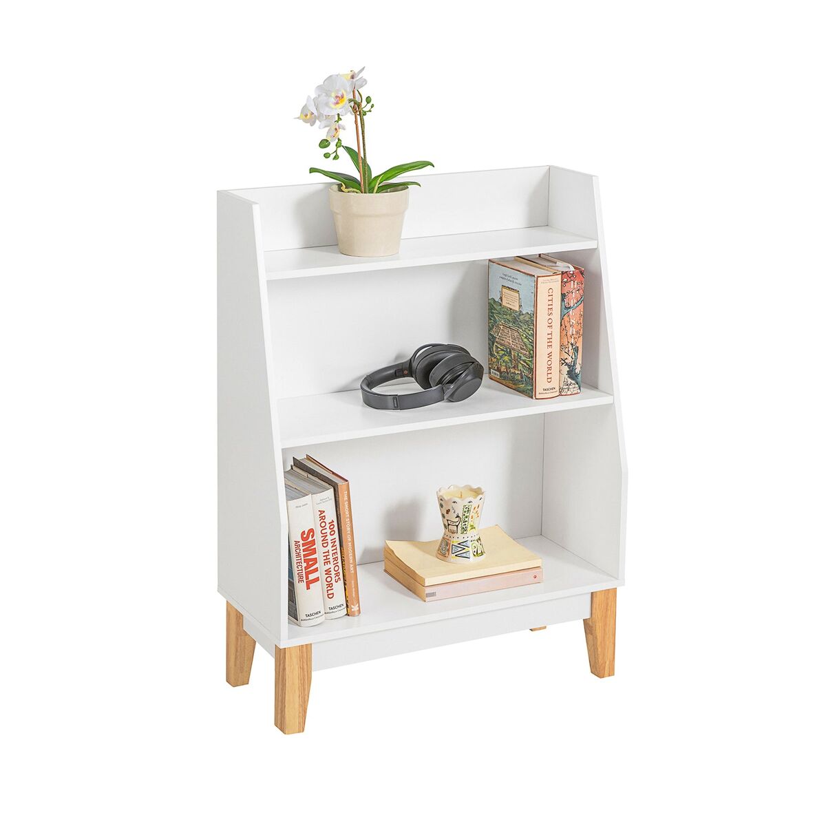Librería Infantil para Niños con 3 Estantes KMB47-W SoBuy
