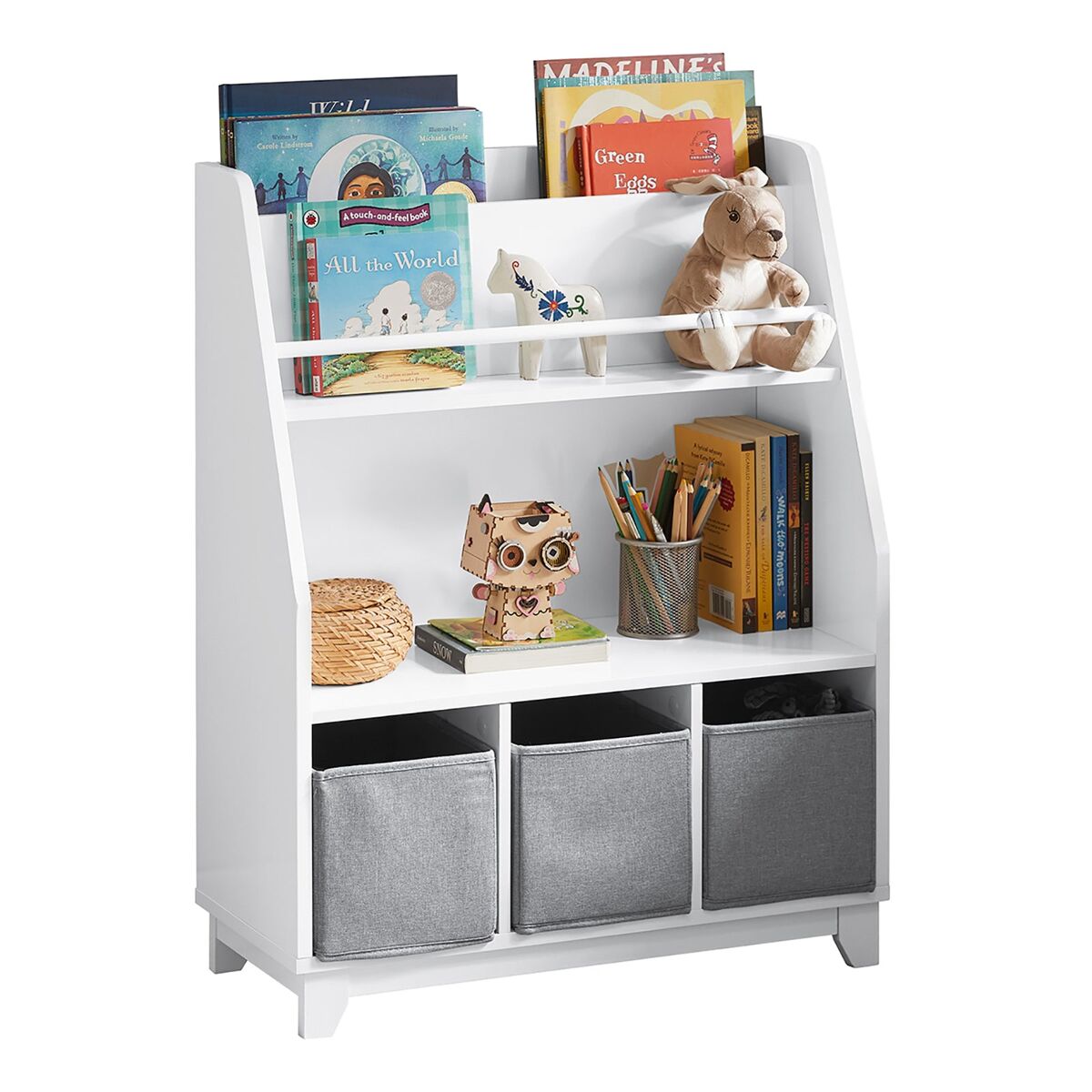 Librería Infantil para niños KMB34-W SoBuy