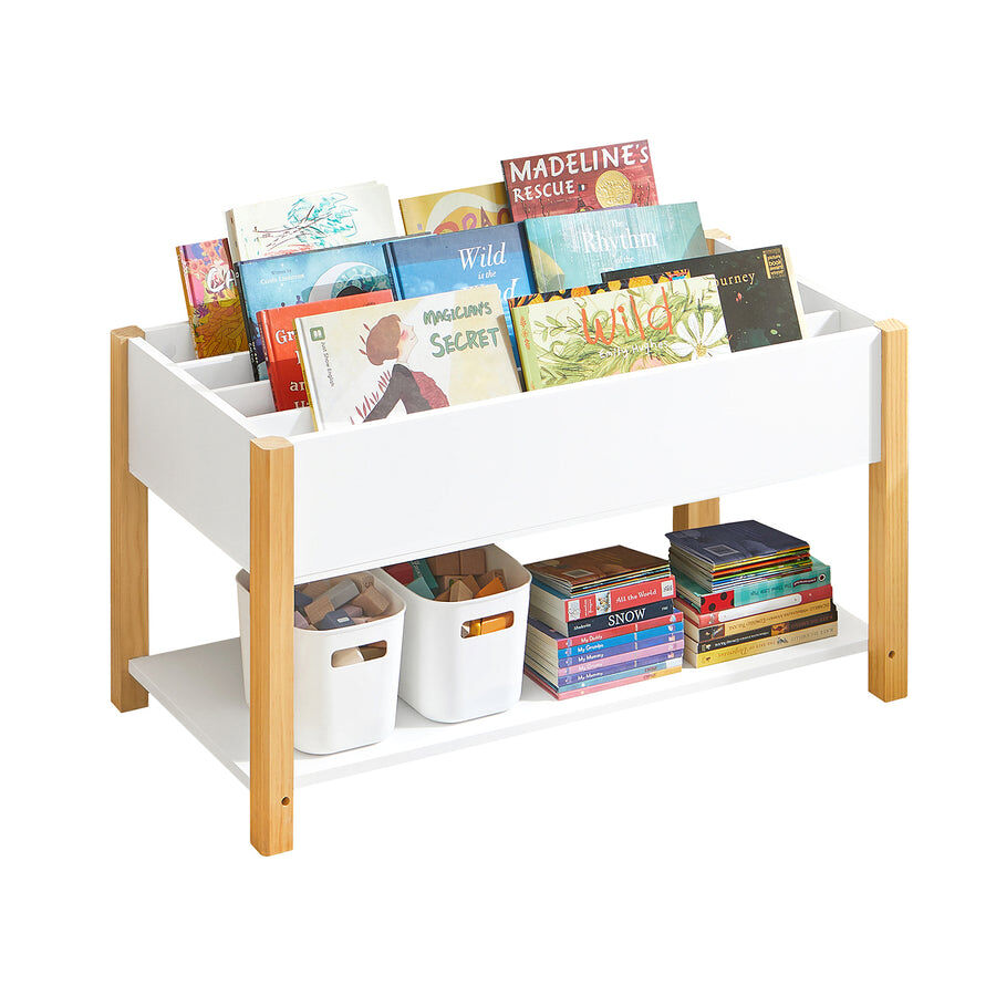 Estantería Infantil Multifuncional 2 estantes KMB35-W SoBuy