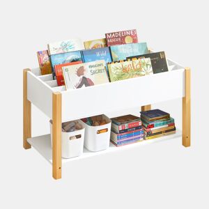 Estante multifunções para crianças com 2 prateleiras KMB35-W SoBuy