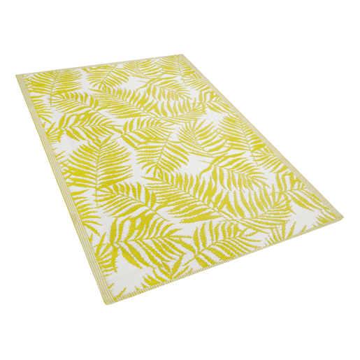 Tapete de exterior KOTA Amarelo 120 x 180 cm Reversível