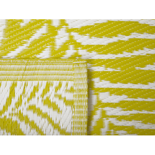 Tapete de exterior KOTA Amarelo 120 x 180 cm Reversível