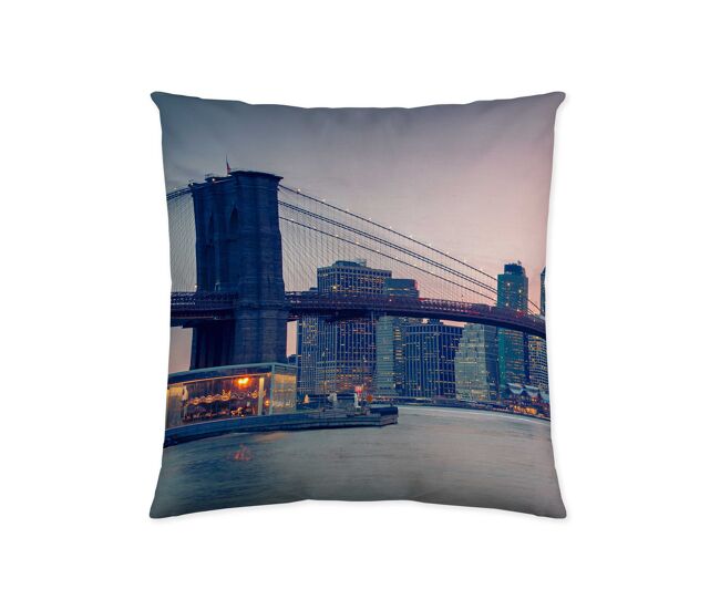 Funda de cojin vacio brooklyn bridge 50x50 cm