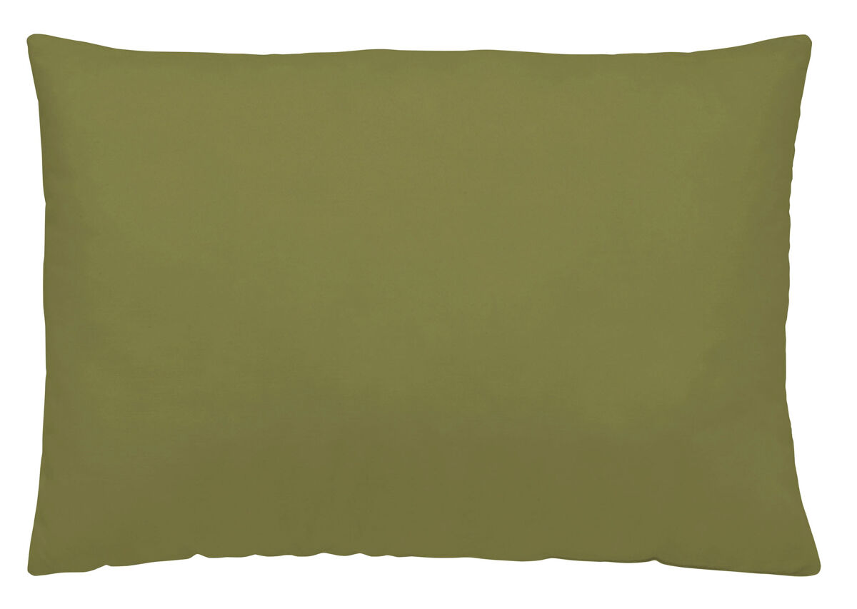 Funda de almohada verde oliva 45x90 cm