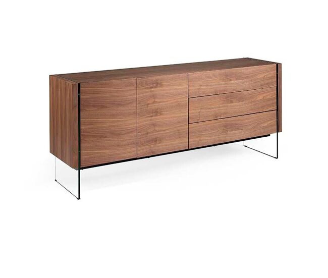 Aparador - modelo valeta - mdf - patas cristal 180x49x77h cm