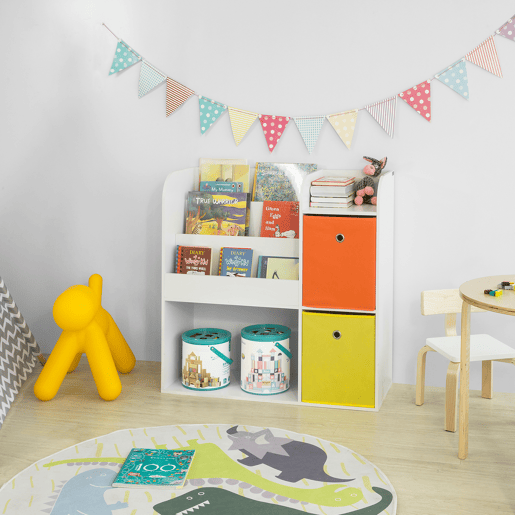 Organizador de brinquedos com 2 caixas KMB37-W SoBuy