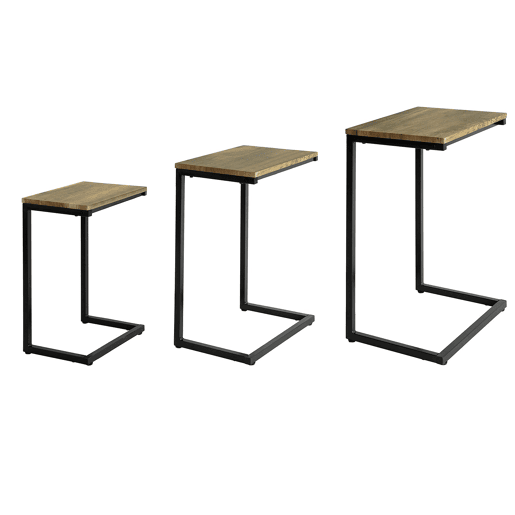 Conjunto de 3 mesas de centro FBT102-F SoBuy