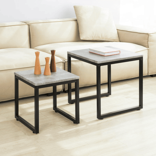 Conjunto de 2 mesas de centro FBT42-HG SoBuy