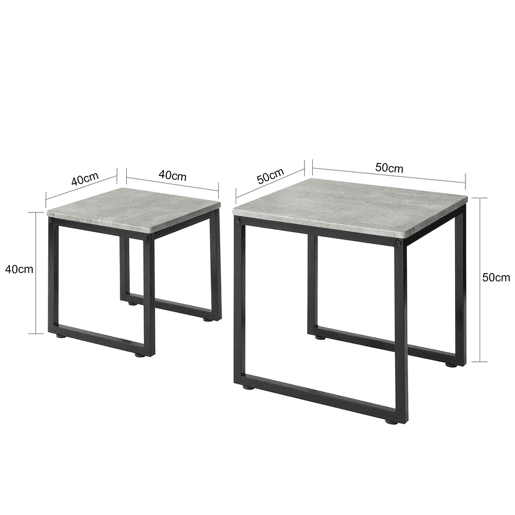 Conjunto de 2 mesas de centro FBT42-HG SoBuy