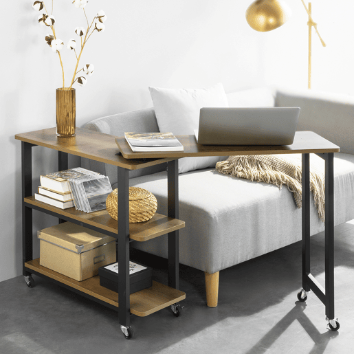 SoBuy Mesa de apoio em forma de 133 x 69 x 30 cm FWT83-PF
