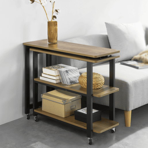 SoBuy Mesa de apoio em forma de 133 x 69 x 30 cm FWT83-PF