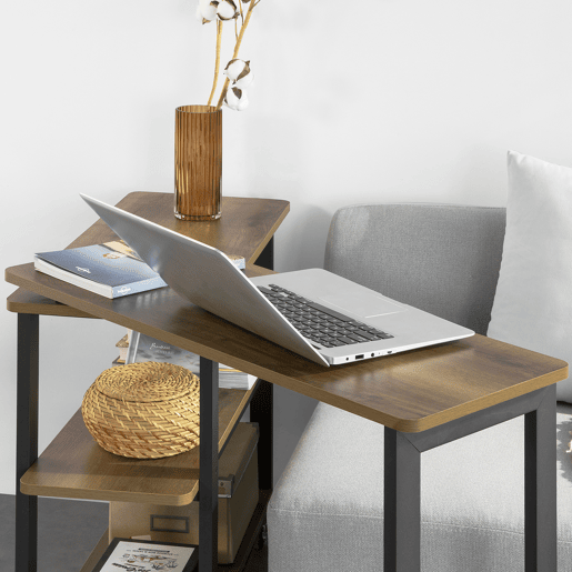 SoBuy Mesa de apoio em forma de 133 x 69 x 30 cm FWT83-PF