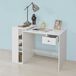Mesa de Escritorio con un cajón y 4 estantes FWT35-W SoBuy Mesa de Escritorio con un cajón y 4 estantes FWT35-W SoBuy Blanco