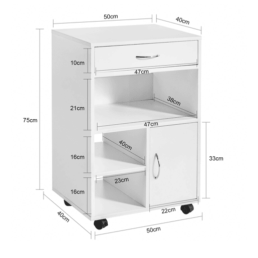 Suporte para impressora FBT106-W SoBuy