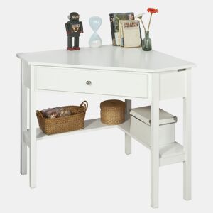 Mesa de secretária com gaveta triangular FWT31-W SoBuy