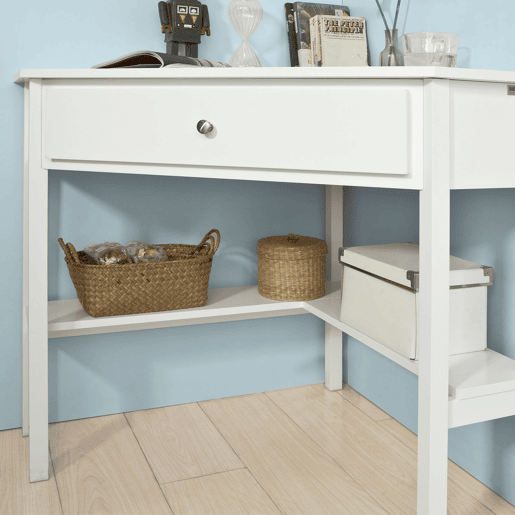 Mesa de secretária com gaveta triangular FWT31-W SoBuy