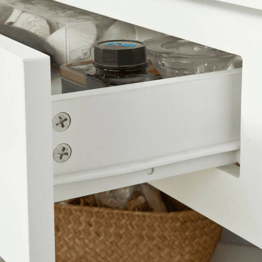 Mesa de secretária com gaveta triangular FWT31-W SoBuy