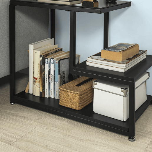 Mesa de apoio com 3 prateleiras FBT65-SCH SoBuy