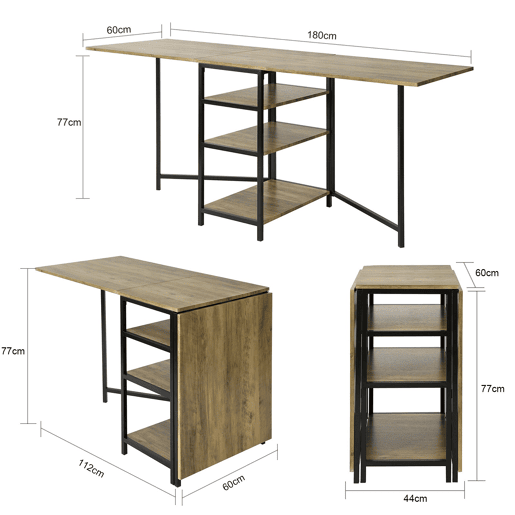 Mesa de arrumação dobrável para sala de jantar FWT62-N SoBuy