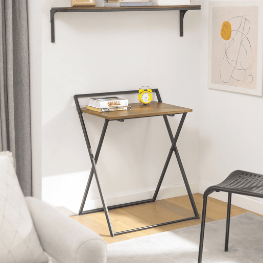 Secretária dobrável de estilo industrial FWT88-F SoBuy