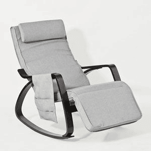 Cadeira de baloiço Relax Poltrona Design FST20-HG SoBuy