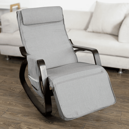 Cadeira de baloiço Relax Poltrona Design FST20-HG SoBuy