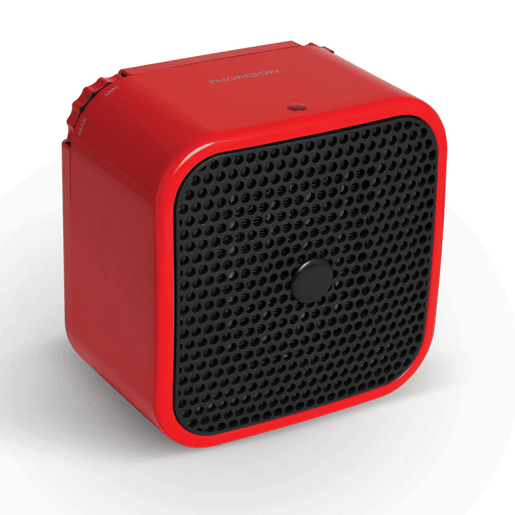 Aquecedor de cerâmica Thomson THSFC14R Vintage 1500W Vermelho