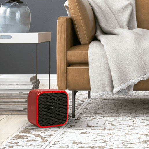 Aquecedor de cerâmica Thomson THSFC14R Vintage 1500W Vermelho