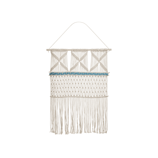 Decoração de parede em tecido KALADY Algodão 141 cm Creme