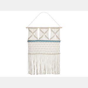 Decoração de parede em tecido KALADY Algodão 141 cm Creme