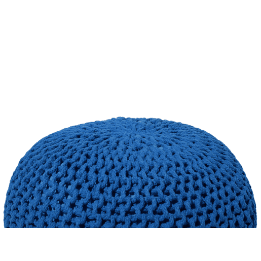 Pufe CONRAD Algodão Azul marinho 50 cm 50 cm 35 cm