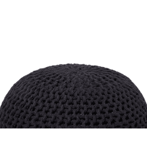 Pufe CONRAD Algodão Preto 50 cm 50 cm 35 cm