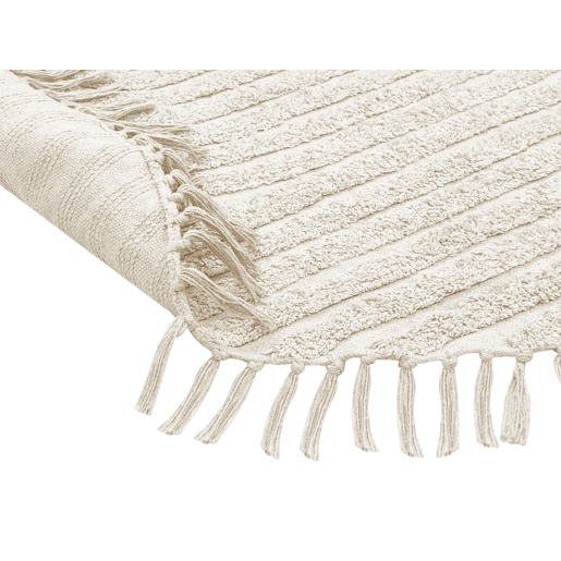 Tapete HALFETI Creme claro ø 140 cm Algodão Tapete HALFETI Creme claro ø 140 cm Algodão