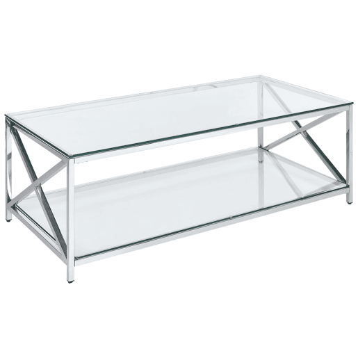 Mesa de centro AUDET Vidro de segurança (temperado) Prateado