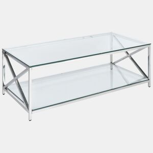 Mesa de centro AUDET Vidro de segurança (temperado) Prateado