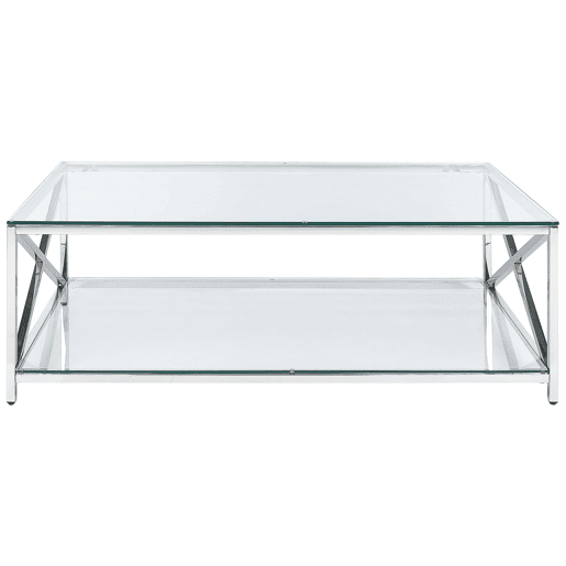 Mesa de centro AUDET Vidro de segurança (temperado) Prateado