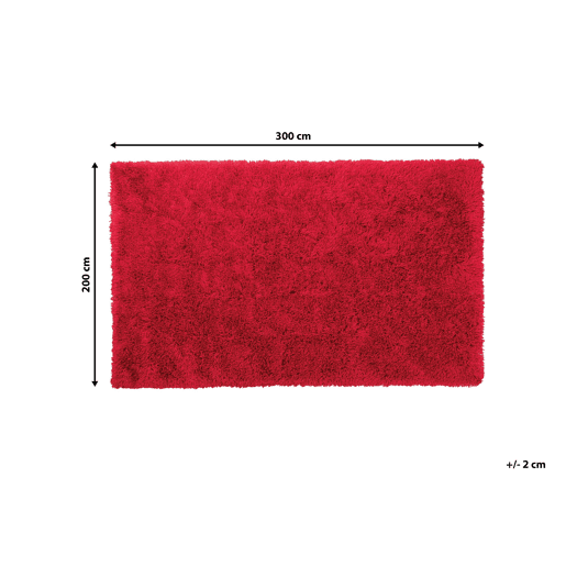 Tapete felpudo CIDE Vermelho 200 x 300 cm