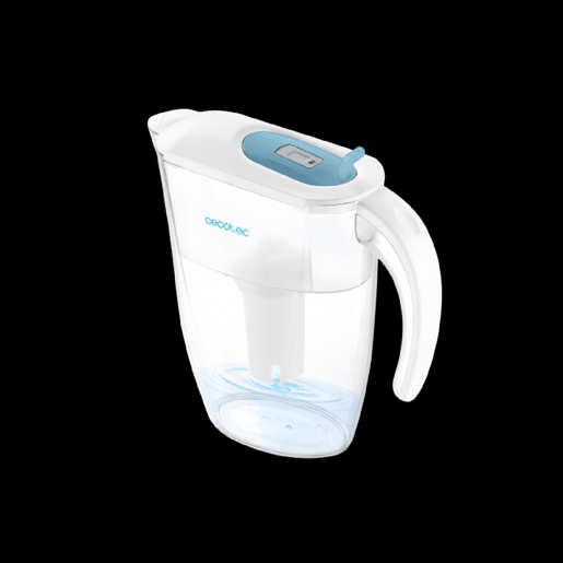 Cecotec Jarro purificador de água de 2,4 L de capacidade e filtro de 4 camadas: microfibra, carvão ativado e prata, resina de permuta iónica e filtro final de microfibra. Cecotec Jarro purificador de água de 2,4 L de capacidade e filtro de 4 camadas: microfibra, carvão ativado e prata, resina de permuta iónica e filtro final de microfibra.