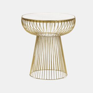 Mesa de apoio CHEYNES Mármore Dourado