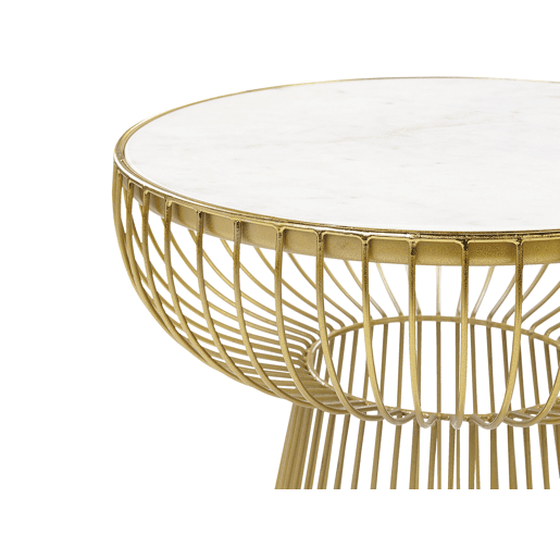 Mesa de apoio CHEYNES Mármore Dourado