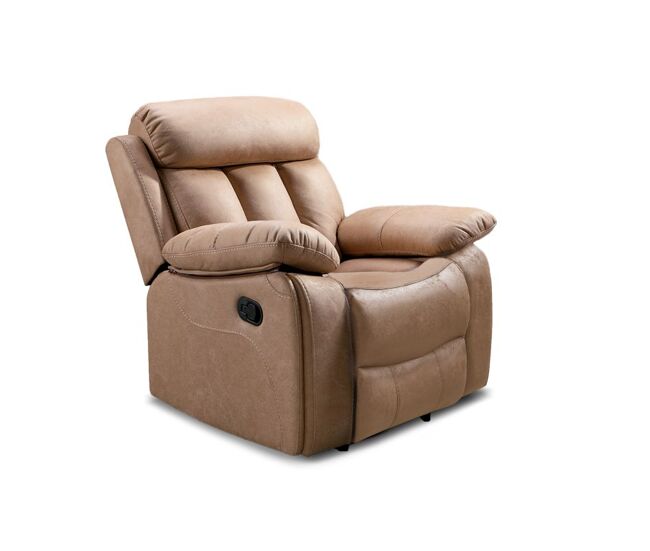 Sillón relax con reposapiés elevable en beige 93 cm kendal beige 93 x 104 x 93/143 cm