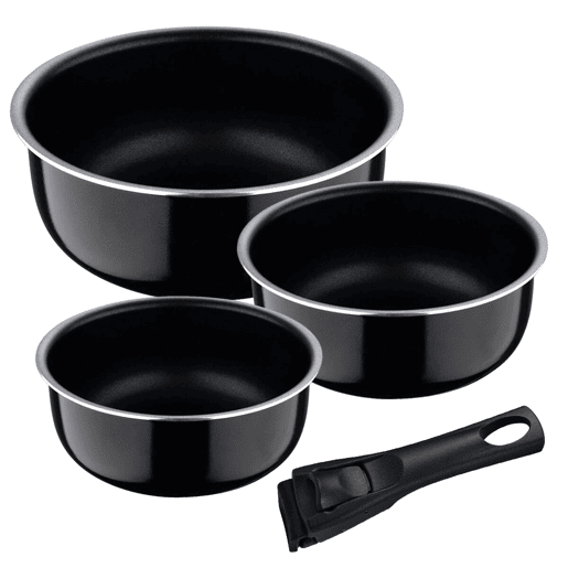 Conjunto de Tachos Bergner Click & Cook Alumínio 3 Peças