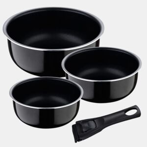 Conjunto de Tachos Bergner Click & Cook Alumínio 3 Peças