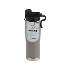 Garrafa de água Bergner Aço inoxidável (500 ml) Cinzento