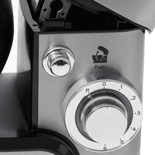 Camry CR4223 Batedeira Planetaria Profissional, Robô de Cozinha, 5L, 6 Velocidades, Acessórios, Inox, 2000,