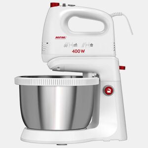 MPM MMR-21Z Batedeira com Taça Rotativa 3,5 Litros 5 Velocidades + Turbo, 400, Branco
