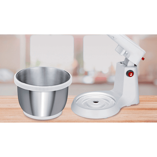 MPM MMR-21Z Batedeira com Taça Rotativa 3,5 Litros 5 Velocidades + Turbo, 400, Branco